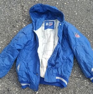 Vintage Dallas Cowboys Jacket Starter Big Star 90s Puffer Mens
